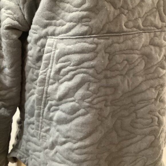 Nine West Active Size Large Women's Gray Quilted Sweatshirt With Pocket. New - Picture 4 of 7